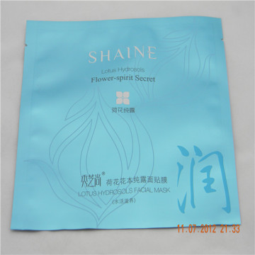 Heat sealing custom logo plastic mask packaging bag