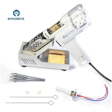 GAOJIE S-998P 100W Electric Desoldering Gun Vacuum Double-Pump Solder Sucker with Soldering Iron