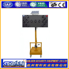 Arrow led traffic advisor flashing light bar with solar panel