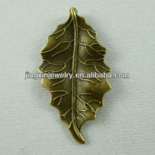 Wholesale Metal Gold Leaf Charms Accessories Pendants