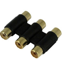 3 RCA jacks to 3 RCA jacks, RoHS Directive-compliant