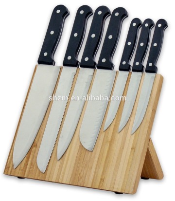 bamboo wooden magnetic cutlery knife block /Knife Storage rack