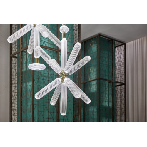 Modern Nordic Glass Art Lobby Glass Chandelier