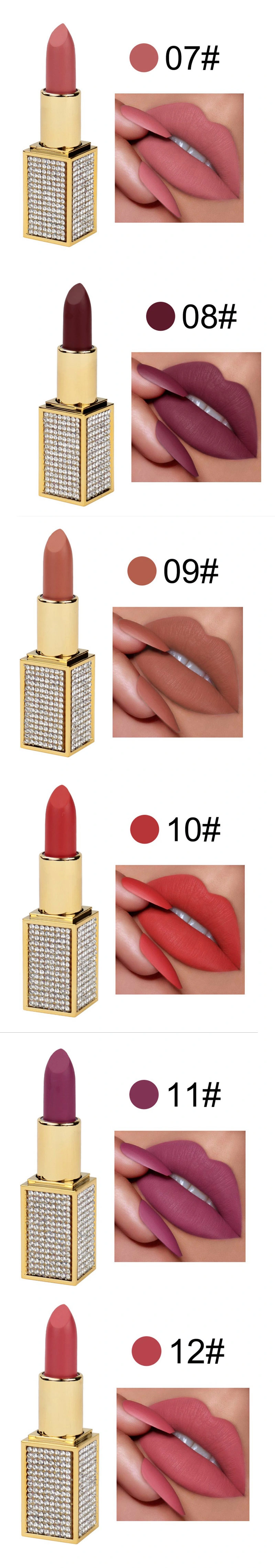 Waterproof Vegan Make Your Own Logo Matte Makeup Lipstick Private Label Cosmetic Custom Lipstick