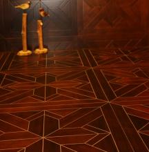 solid wood parquet floor covering