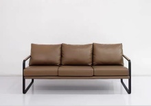 Luxury Brown Recliner Reception Sectional Executive Leather Office Sofa