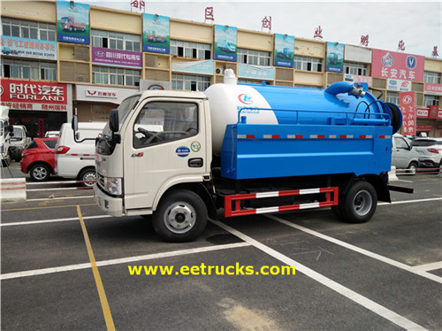 Dongfeng 3000L танкҳои ҷаноби канализатсия