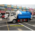 Dongfeng 3000L tanques de succión de aguas residuales