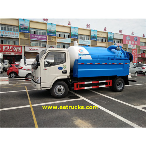 Tanques de sucção de esgoto Dongfeng 3000L