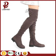 over-knee strap lace flat long winter boots