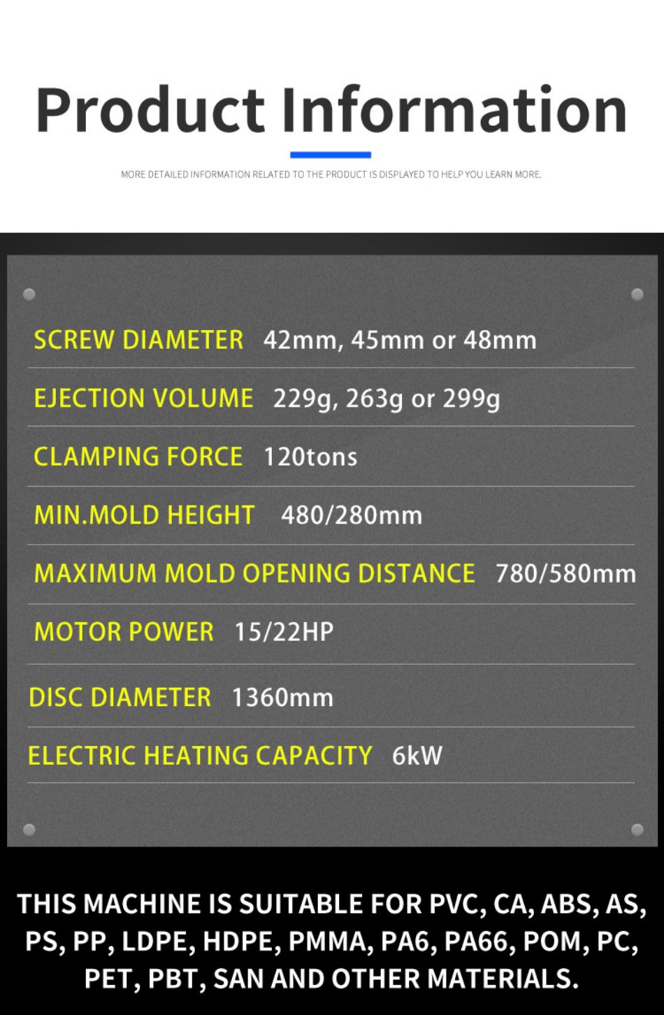 injection molding machine