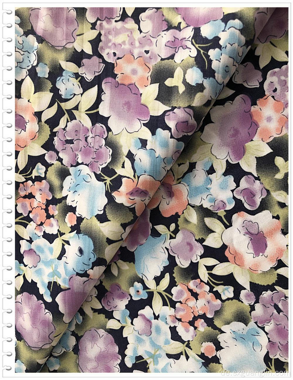 100% Baumwolle Twill Print Stoff für Kleid