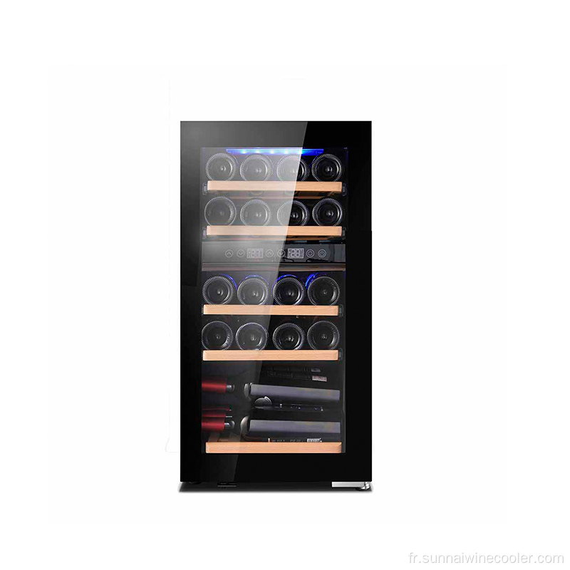 24 bouteilles de réfrigérateur à vin contrôlé par l&#39;humidité