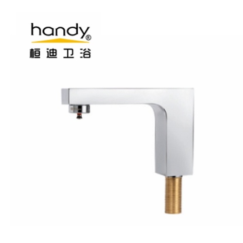 Square Type Touch Switch Delay Action Pillar Faucet