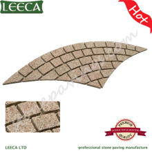 Yellow granite mesh back pavers stone