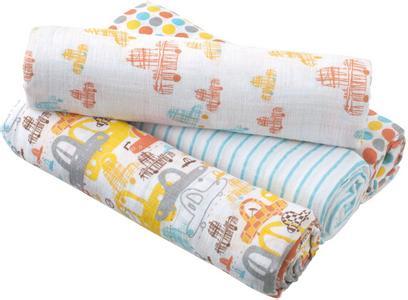 baby muslin blanket, cotton muslin swaddle blanket -nice printed designs