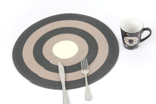 paper placemat /round palcemat/meal placemat/two-tone paper placemat