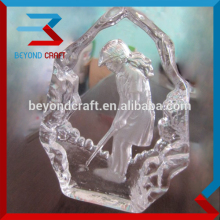 world cup women golf soccer sports glass award trophy