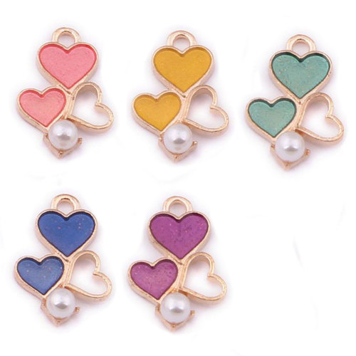 Charms cuore placcato oro rosa