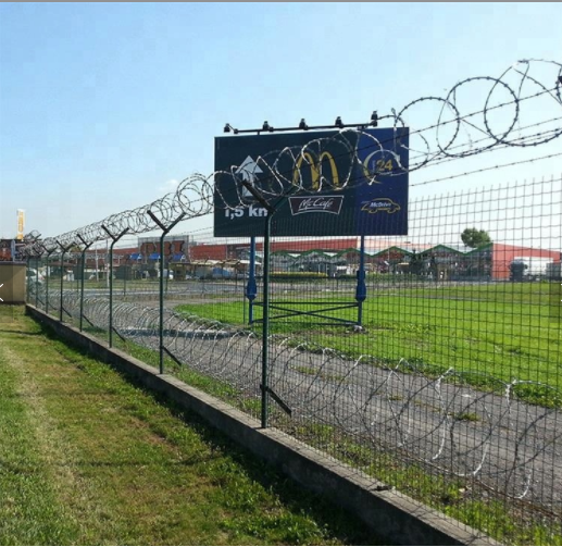 Custom-Made Airport Crashes Through Fence