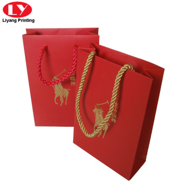 custom printed promotion paper packaging gift bag