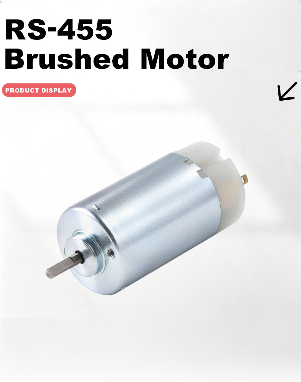 455 Fırçalı DC Motor-2x 455 Brushed DC Motor-2x