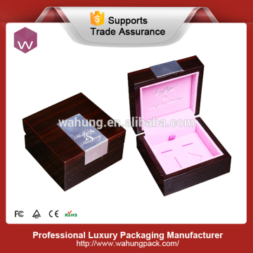 Luxury stylish wooden cufflink box jewelry box making supplies