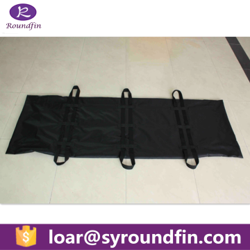 PVC external 6 handles funeral dead body bag