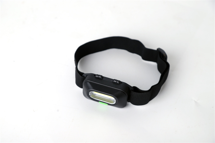 Super Bright Mini LED Head Lamp Cob -strålkastare med 3AAA -batterier 5 Ljuslägen för utomhuslöpning av fiske camping