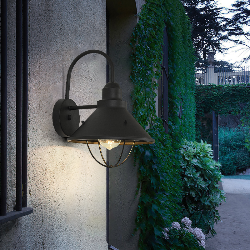 Black Rustic Outdoor Wall SconcesofApplication Single Wall Light