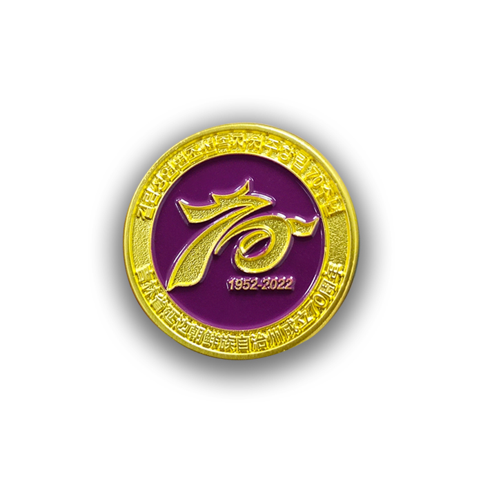 custom anniversary badge pin