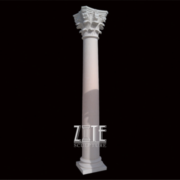 Hand Carved Carving Roman Tuscan Marble Column