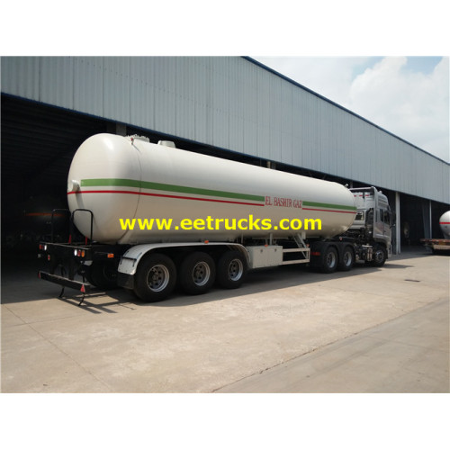 55m3 Tri-trục ASME LPG Tank Trailers