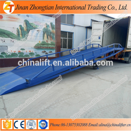 Lowest price mobile loading ramp yard ramp easy to handle and movement