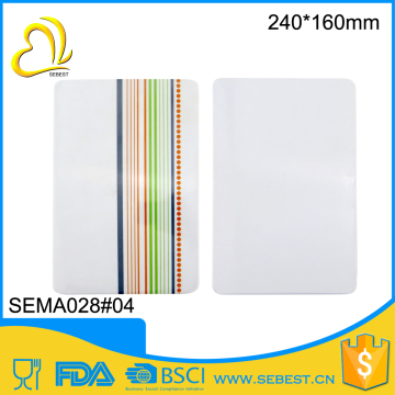 hot selling melamine bread cutting borad plastic
