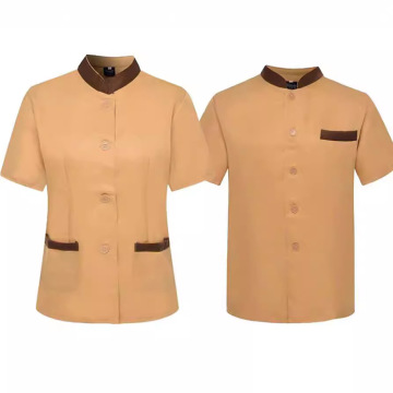 HBC Hotel Work Sleeve Cleaner Uniforms: Breathable Housekeeping Staff Dress Uniforms