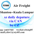 Shantou logística de frete aéreo para Kuala Lumpur