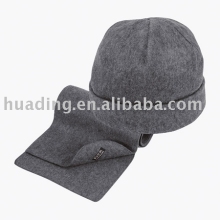 fleece hat and scarf set