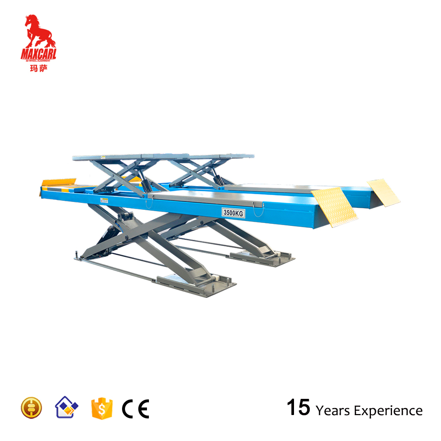 ROADBUCK Ultrathin 3.5T double level scissor lift four wheel alignment factory price