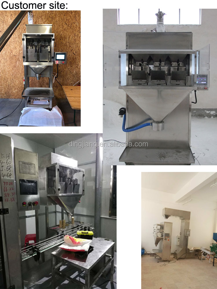 2021 Factory Supply 200g 5000g Double Scale Semi Automatic Rice Seed Grain Weighing Packing Machine