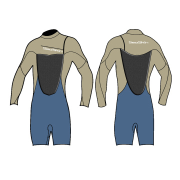 Seaskin 3 / 2mm Mga Men na may Masidhing Shorty Spring Wetsuit