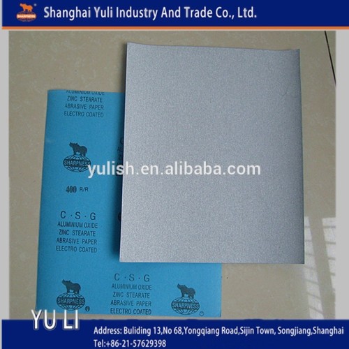 dry sanding paper/zinc stearate abrasive paper for dry use