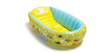 Non slip baby bath tub