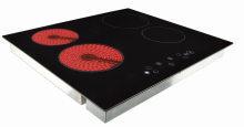 Touch control Induction cooker and radiant cooker combination