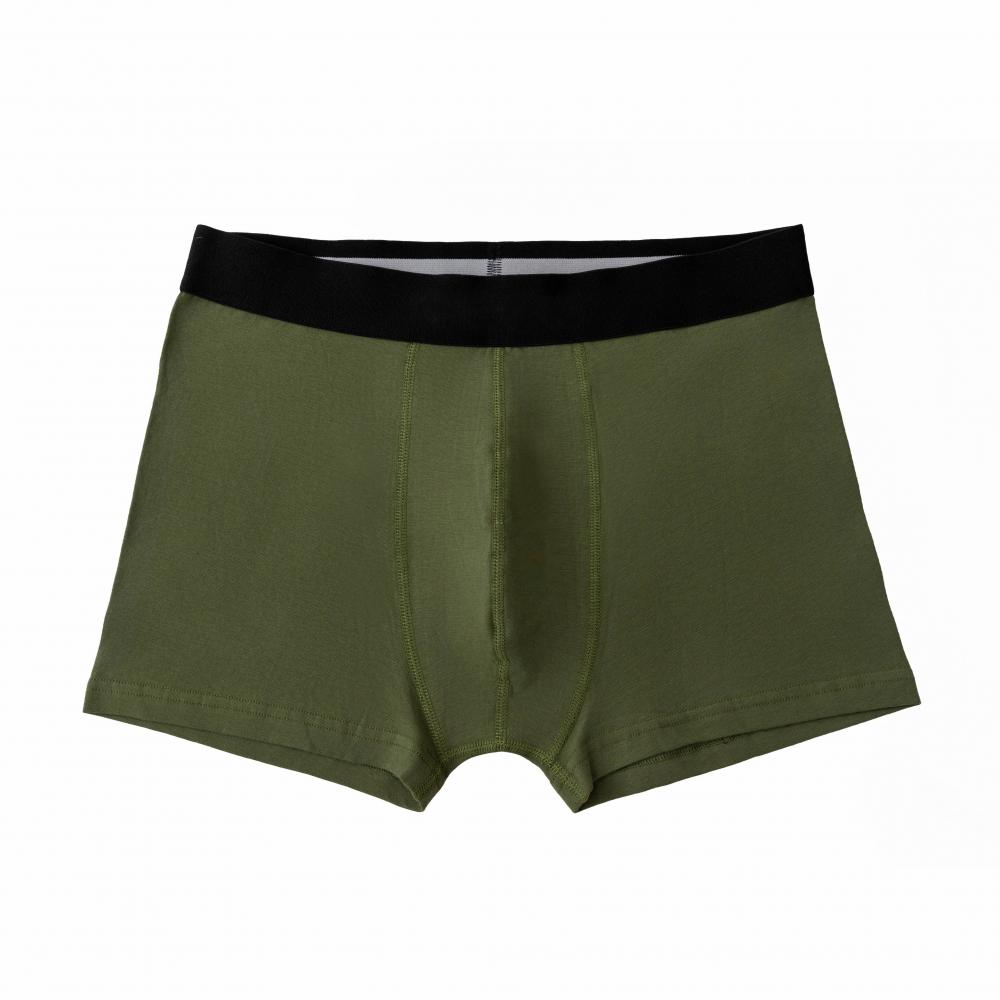 Green Men's Elastic Waist Boxers Briefs