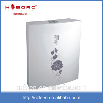 Dual flush top push water saving decorative design plastic cisterns toilet