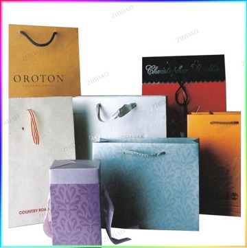 different types of paper bags for shoes, packaging, shopping