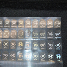 High transparent self adhesive label sticker