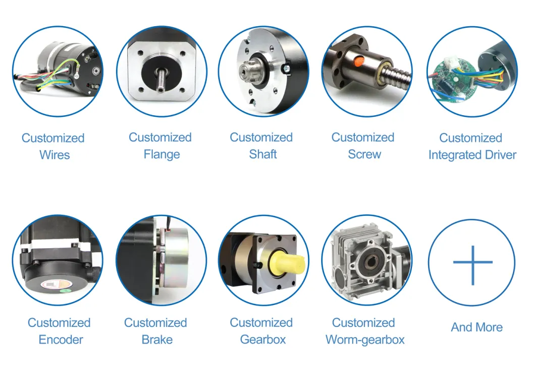 Stepper Motor with Hand Wheel for Small CNC Xy Axis, Couplings for Free