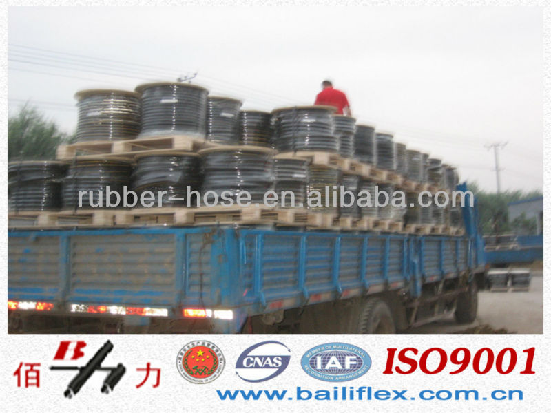 Oil resistant rubber hydraulic hose oil sae 30, sae 10 hydraulic oil, sae j1508 hose clamps